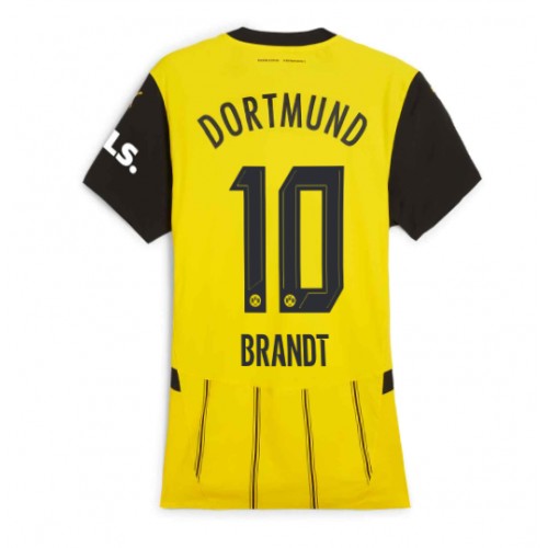 Fotbalové Dres Borussia Dortmund Julian Brandt #10 Dámské Domácí 2024-25 Krátký Rukáv